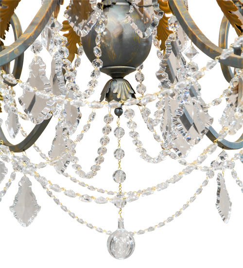 Meyda Tiffany Serratina 213272 Chandelier Light - French Bronzed,Crystal