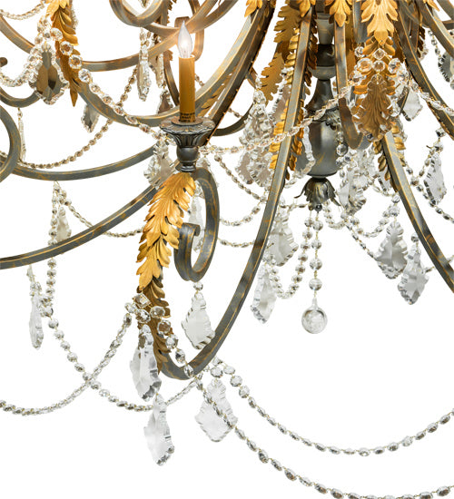 Meyda Tiffany Serratina 213272 Chandelier Light - French Bronzed,Crystal