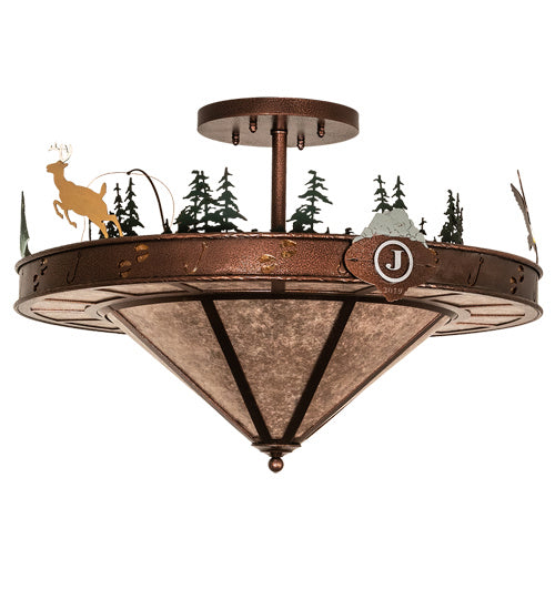 Meyda Tiffany Wildlife 214797 Ceiling Light - Copper Vein