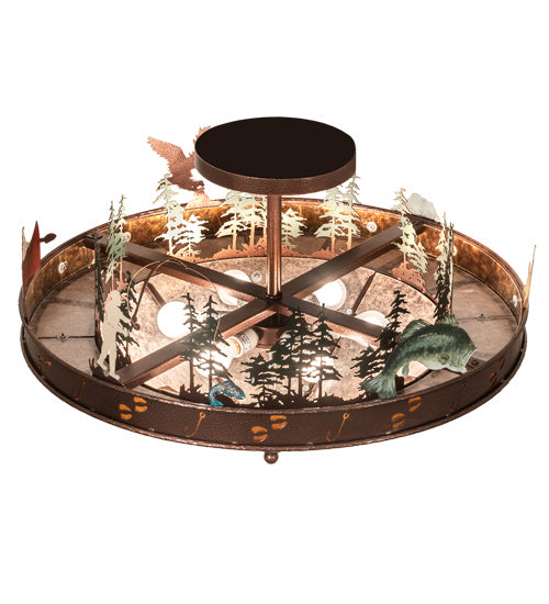 Meyda Tiffany Wildlife 214797 Ceiling Light - Copper Vein