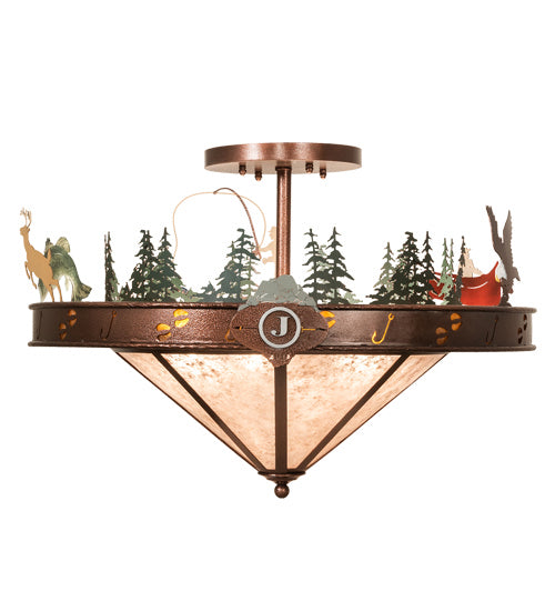 Meyda Tiffany Wildlife 214797 Ceiling Light - Copper Vein