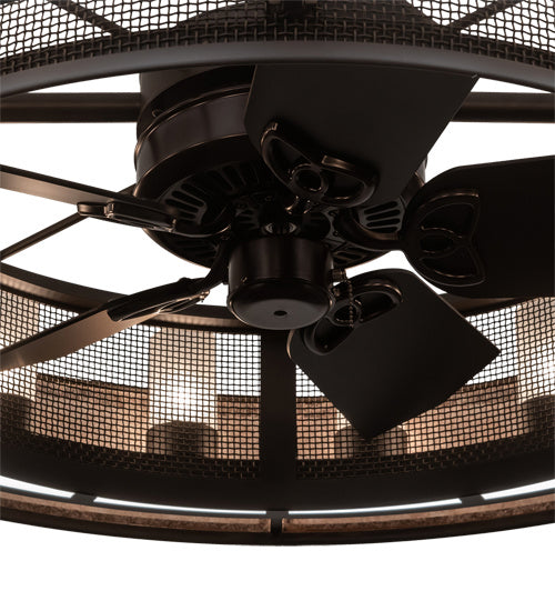 Meyda Tiffany Smythe Craftsman 215353 Ceiling Fan - Oil Rubbed Bronze