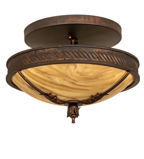 Meyda Tiffany Hoja 216090 Ceiling Light - French Bronzed
