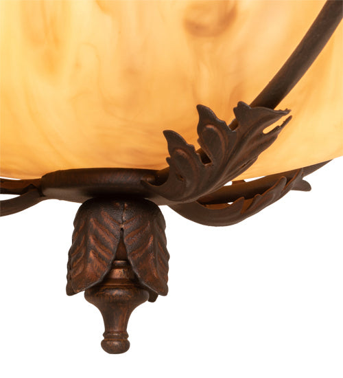 Meyda Tiffany Hoja 216090 Ceiling Light - French Bronzed