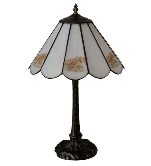 Meyda Tiffany Lighting 218840 Roses One Light Table Lamp Lamp Bronze / Dark