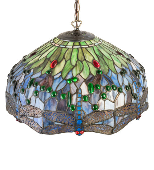 Meyda Tiffany Dragonfly 31103 Pendant Light - Satin Brass