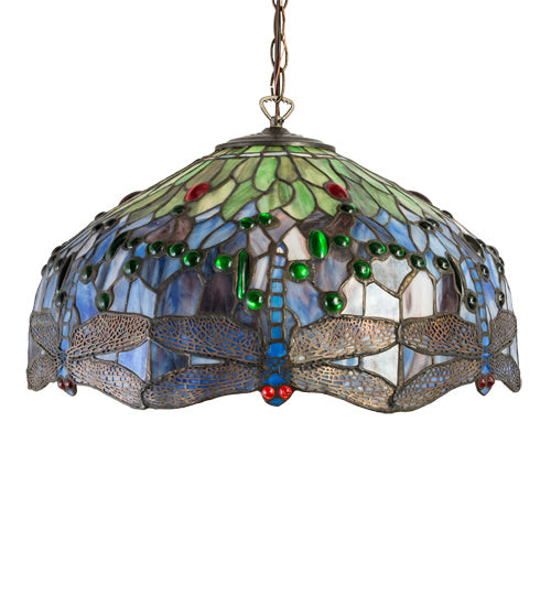 Meyda Tiffany Dragonfly 31103 Pendant Light - Satin Brass