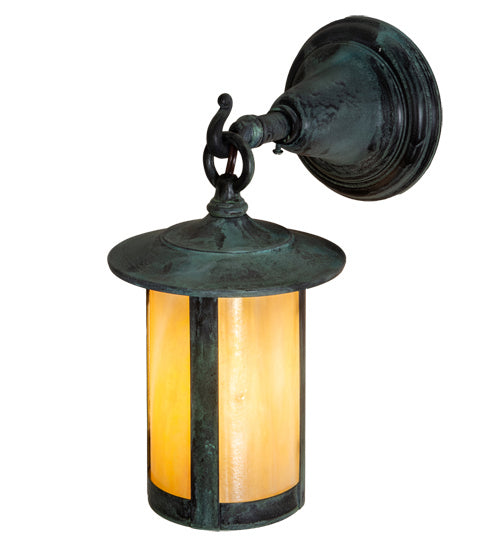 Meyda Tiffany Lighting 3620 Fulton One Light Wall Sconce Outdoor Verde