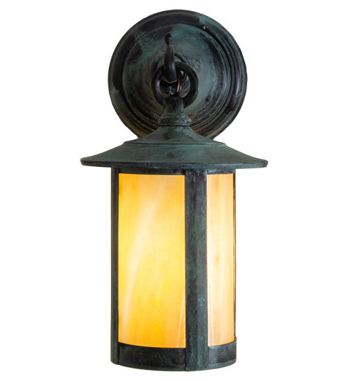 Meyda Tiffany Lighting 3620 Fulton One Light Wall Sconce Outdoor Verde