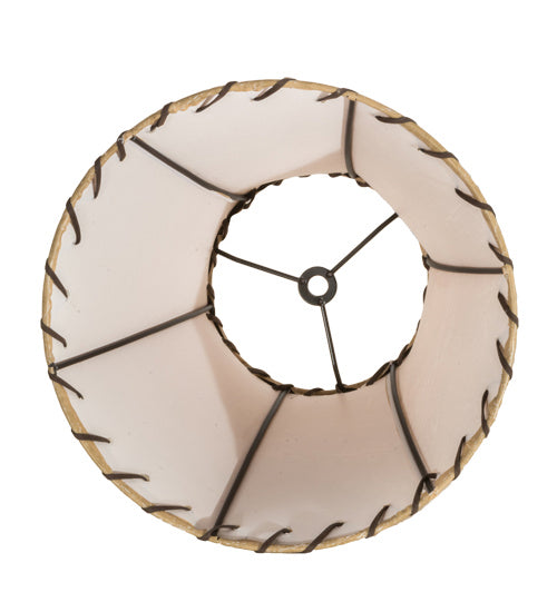 Meyda Tiffany Lighting 172817 Faux Leather Shade Lamp Shade Light