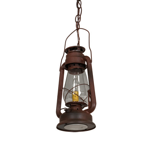 Meyda Tiffany Miners Lantern 216486 Pendant Light - Rust