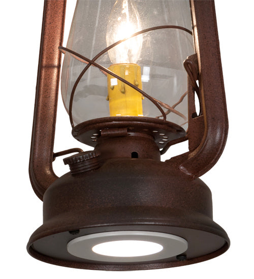 Meyda Tiffany Miners Lantern 216486 Pendant Light - Rust