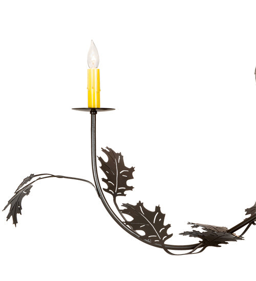 Meyda Tiffany Oak Leaf 218561 Chandelier Light - Timeless Bronze