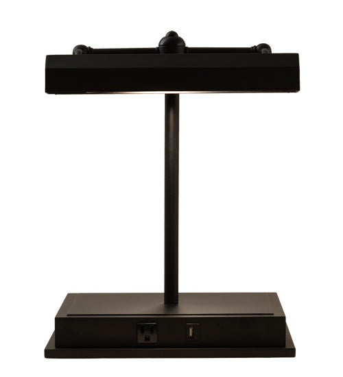 Meyda Tiffany Lighting 218706 Utica Two Light Library Lamp Lamp Bronze / Dark