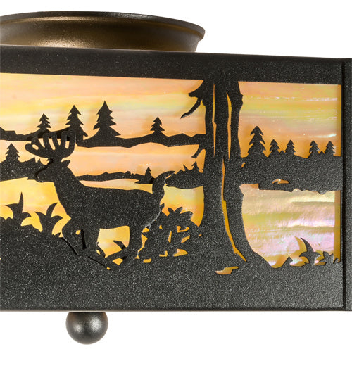 Meyda Tiffany Deer At Lake 23978 Ceiling Light