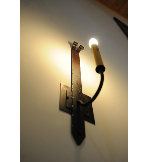 2nd Avenue Primitive 13369-6 Wall Sconce Light - Hand Wrought Iron