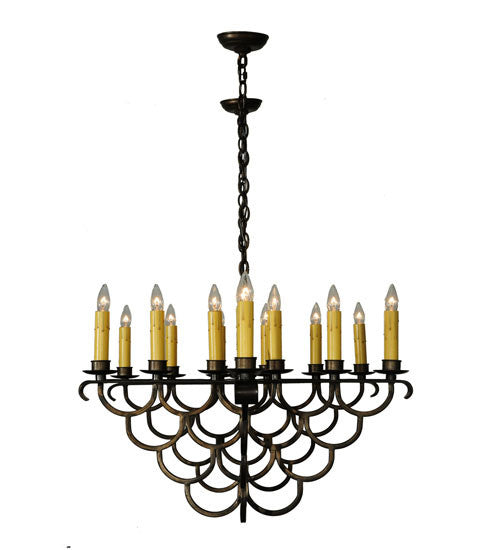 2nd Avenue Picadilly 50286-141 Chandelier Light - Antique Copper/Black Stipple