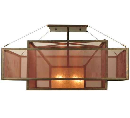 2nd Avenue Quadrato 200116-3 Ceiling Light - Gilded Tobacco