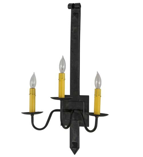 2nd Avenue Primitive 61703-3 Wall Sconce Light - Costello Black