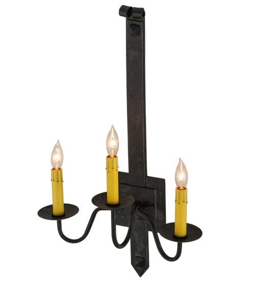 2nd Avenue Primitive 61703-3 Wall Sconce Light - Costello Black