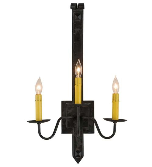 2nd Avenue Primitive 61703-3 Wall Sconce Light - Costello Black