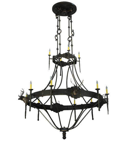 2nd Avenue Stag 48259-231 Chandelier Light - Timeless Bronze