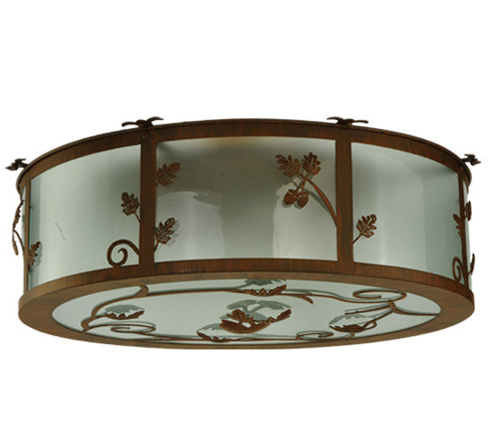 2nd Avenue Oak Leaf & Acorn 210717-8 Ceiling Light - Rust