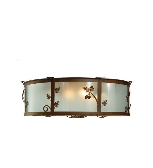 2nd Avenue Oak Leaf & Acorn 210717-8 Ceiling Light - Rust