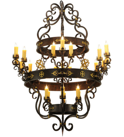 2nd Avenue Santino 01.0989.60.75H Chandelier Light - Gilded Tobacco