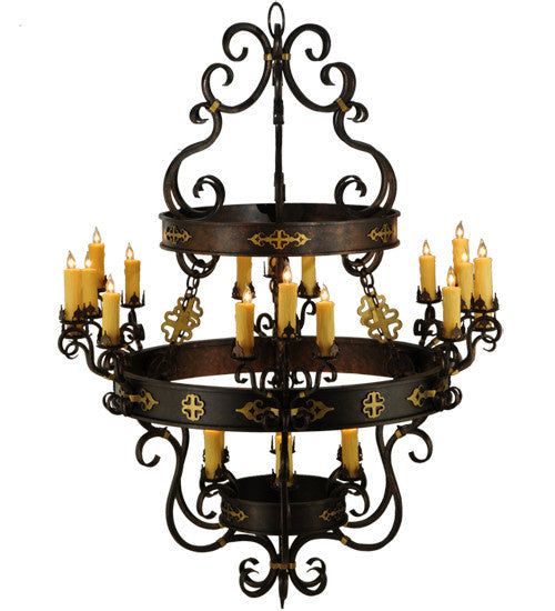 2nd Avenue Santino 01.0989.60.75H Chandelier Light - Gilded Tobacco