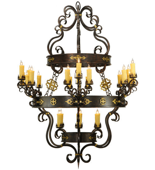 2nd Avenue Santino 01.0989.60.75H Chandelier Light - Gilded Tobacco