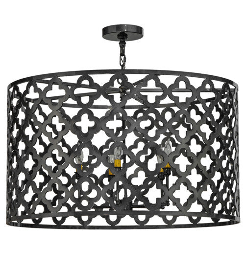 2nd Avenue Clover 202247-7 Pendant Light - Black Chrome