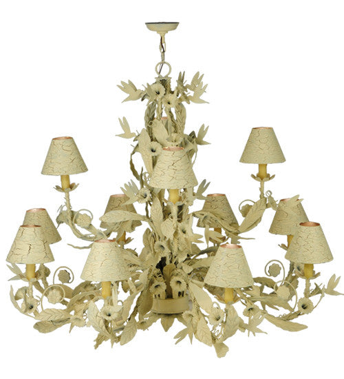 2nd Avenue Le Printemps 87756.48 Chandelier Light - Custom White Crackle