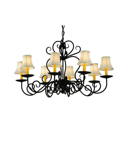 2nd Avenue Corrina 0672.36.OV Chandelier Light - Blackwash