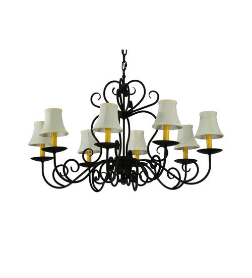 2nd Avenue Corrina 0672.36.OV Chandelier Light - Blackwash