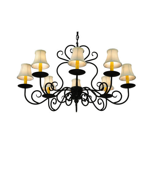 2nd Avenue Corrina 0672.36.OV Chandelier Light - Blackwash