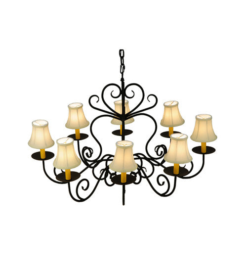 2nd Avenue Corrina 0672.36.OV Chandelier Light - Blackwash