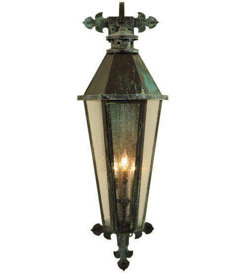 2Nd Avenue 48259-201.3LT.V  Millesime Outdoor Craftsman Verde On Brass