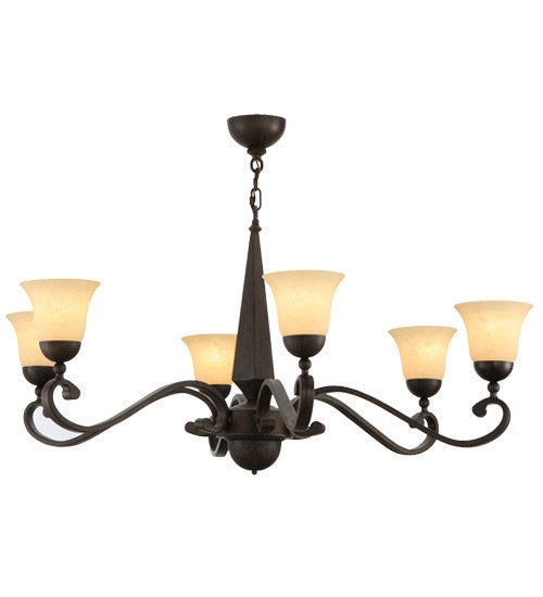 2nd Avenue Muirfield 202413-1 Chandelier Light - Classic Rust