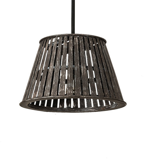 2nd Avenue Peach Basket 202232-17 Pendant Light - Weathered Wicker