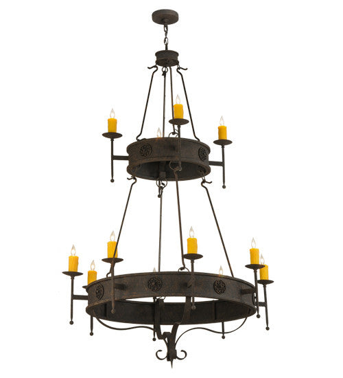 2nd Avenue Lorenzo 6040-10 Chandelier Light - Distressed Chestnut