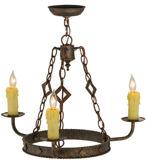 2nd Avenue Elvita 8021.24.261U Chandelier Light - Gilded Tobacco