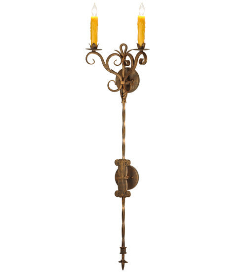 2nd Avenue Palmira 04.1077.2.48H Wall Sconce Light - Gilded Tobacco