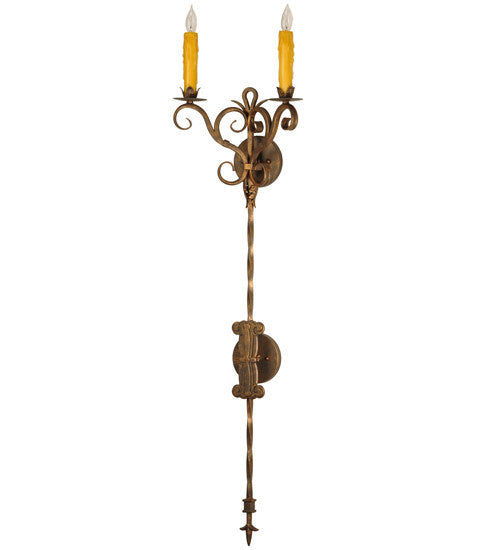 2nd Avenue Palmira 04.1077.2.48H Wall Sconce Light - Gilded Tobacco