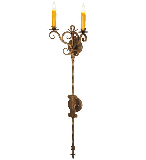 2nd Avenue Palmira 04.1077.2.48H Wall Sconce Light - Gilded Tobacco