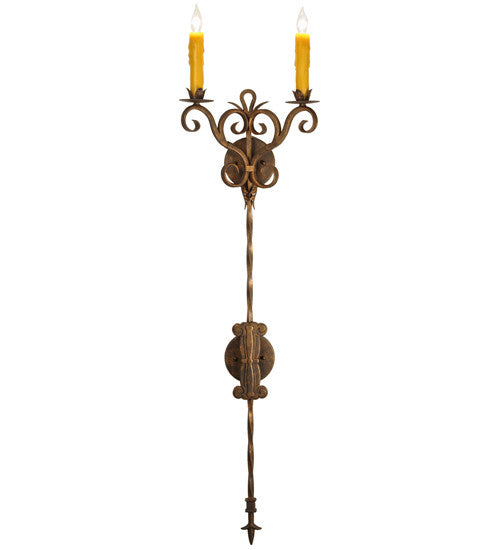 2nd Avenue Palmira 04.1077.2.48H Wall Sconce Light - Gilded Tobacco