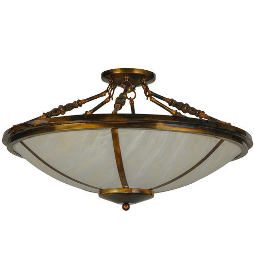 2nd Avenue Commerce 221475-3 Ceiling Light - Light Burnished Transparent Gold