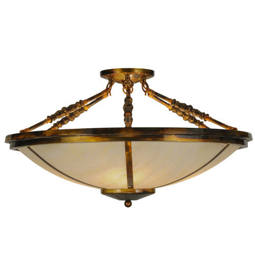 2nd Avenue Commerce 221475-3 Ceiling Light - Light Burnished Transparent Gold