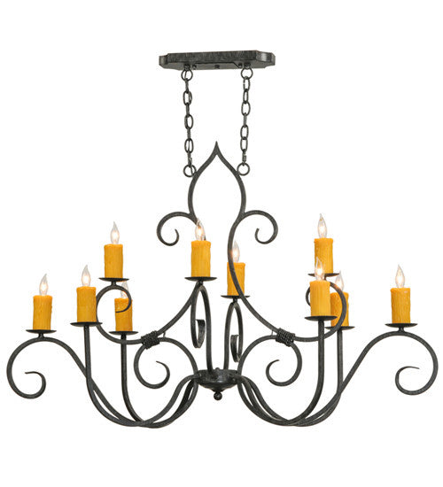 2nd Avenue Clifton 01.0731.48.OVAL.AIG Chandelier Light - Antique Iron Gate