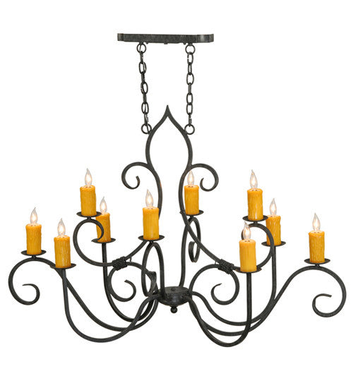 2nd Avenue Clifton 01.0731.48.OVAL.AIG Chandelier Light - Antique Iron Gate